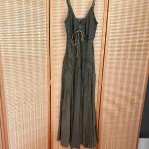 Elegant Fairy Green Maxi Dress